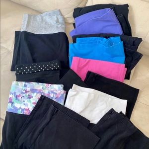 7-Victoria’s Secret Foldover Waist Crop Yoga Pants